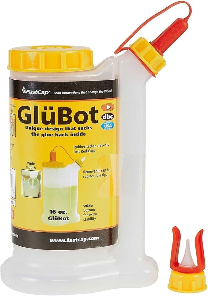 Fastcap Glue Dispenser, 16 oz, Plastic GB.GLUBOT.YB