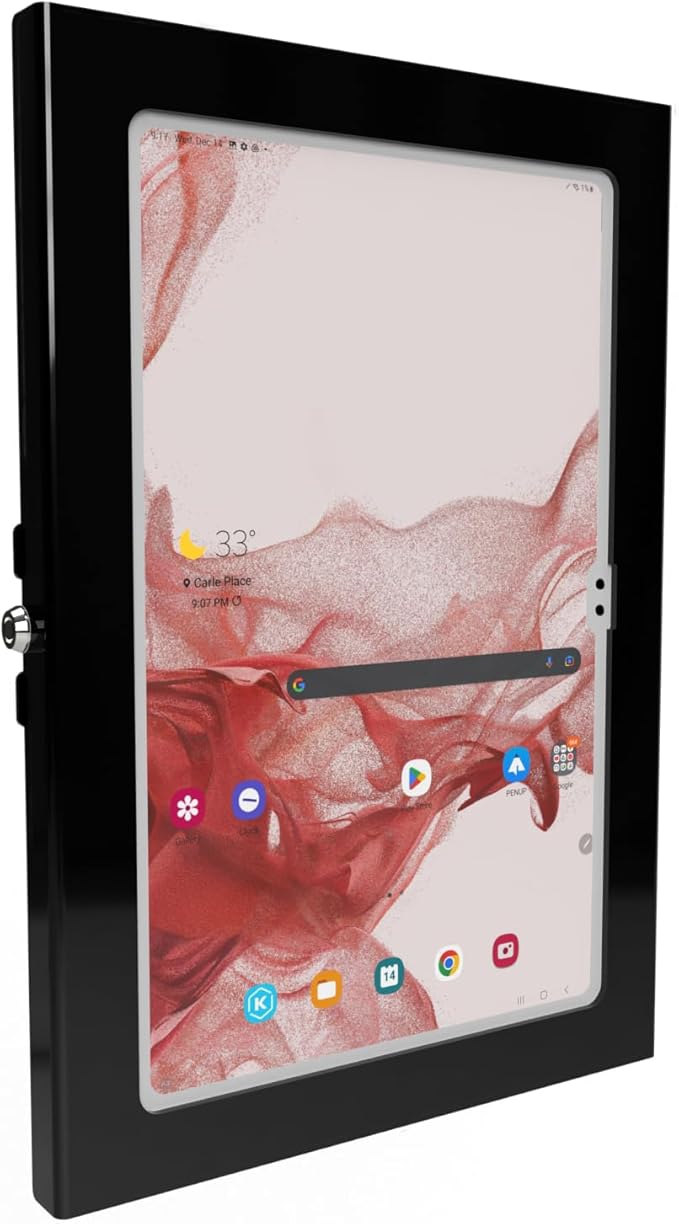 TABcare Locking Anti-Theft Metal Case for Samsung Galaxy TAB A8 10.5" Tablet for Kiosk, POS, Store, Show Display, Time Clock (TAB A8 10.5, Black)