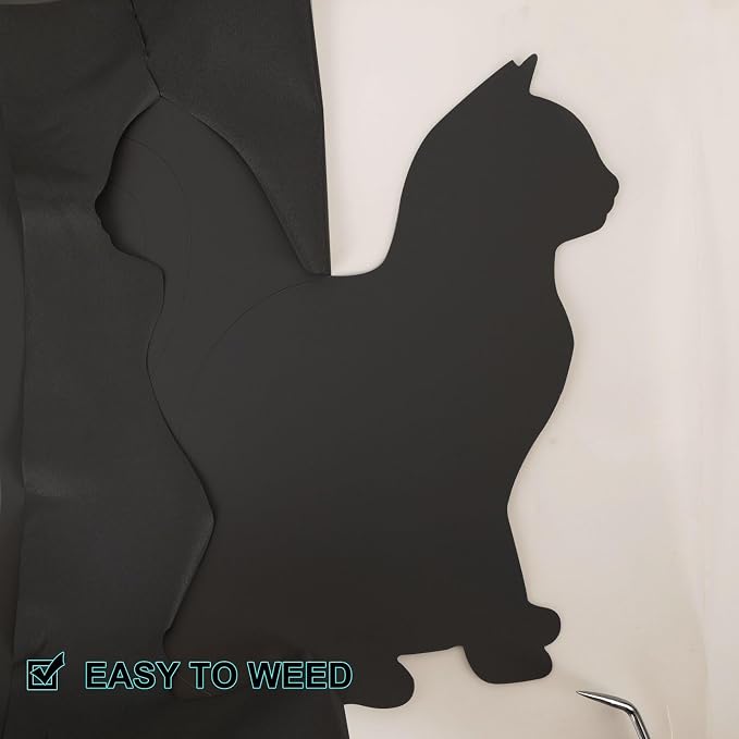 FUNKAKA Heat Transfer Vinyl Reflective Black HTV Roll, Reflective HTV Vinyl
