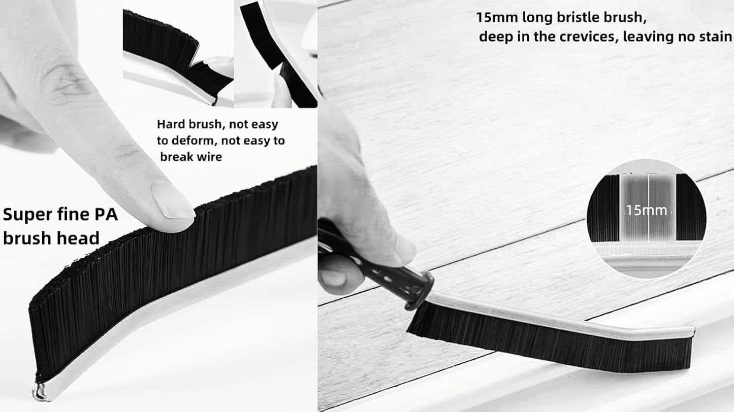 3 PCS Crevice Cleaning Brush,Hard Bristle Crevice Cleaning Brush,Crevice Cleaning Tool is Effective to Clean The Small Gap of Kitchen, tolilet and Windows.
