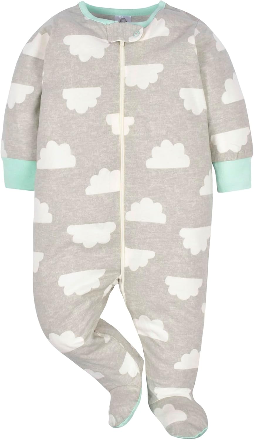 Gerber Baby Girls 4 Pack Sleep 'N Play Footie