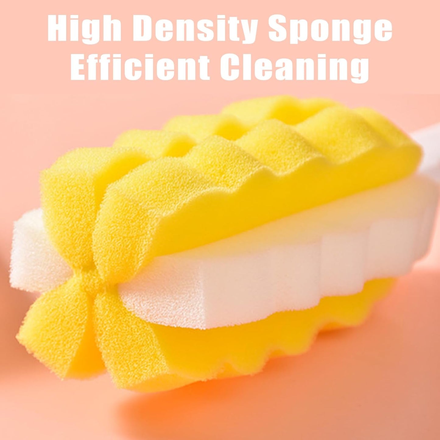 8PCS Bottle Brush Replacement Sponge Heads Environmental Protection Cup Cleaner Brush Sponge Replacement Heads Suitable for INVODA Sponge Bottle Brushes (8 Brush Heads)