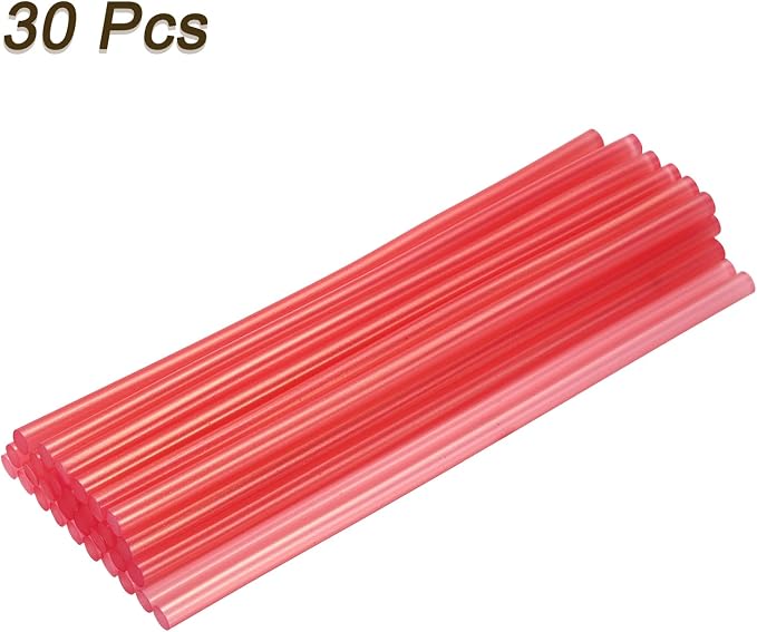 uxcell 30pcs 7mm x 200mm Mini Hot Glue Sticks