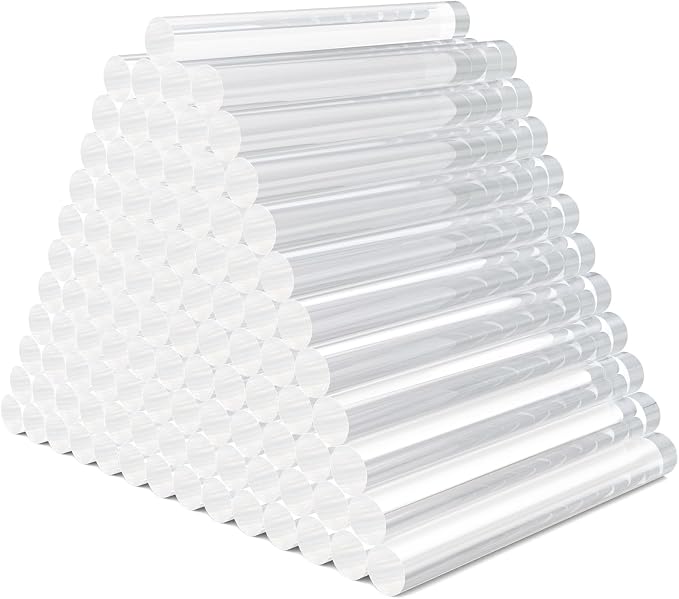 100 Pack Crystal Clear Hot Glue Sticks