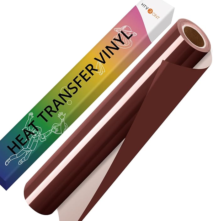 HTVRONT Brown HTV Vinyl Roll