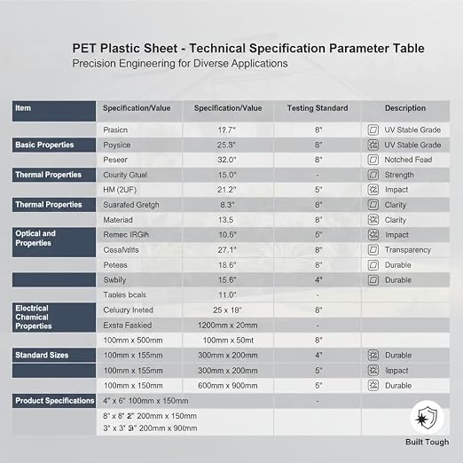 Premium Clear PET Sheets, 0.4mm Thick, High Clarity & Flexibility. Perfect