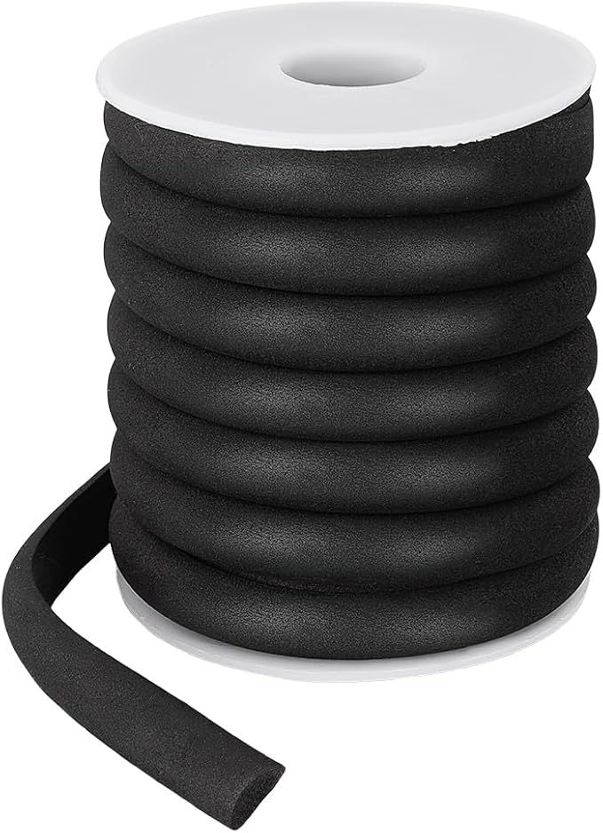 BENECREAT 16.4FT Half Round EVA Foam Dowel, 0.41inch Wide Craft Foam Stick