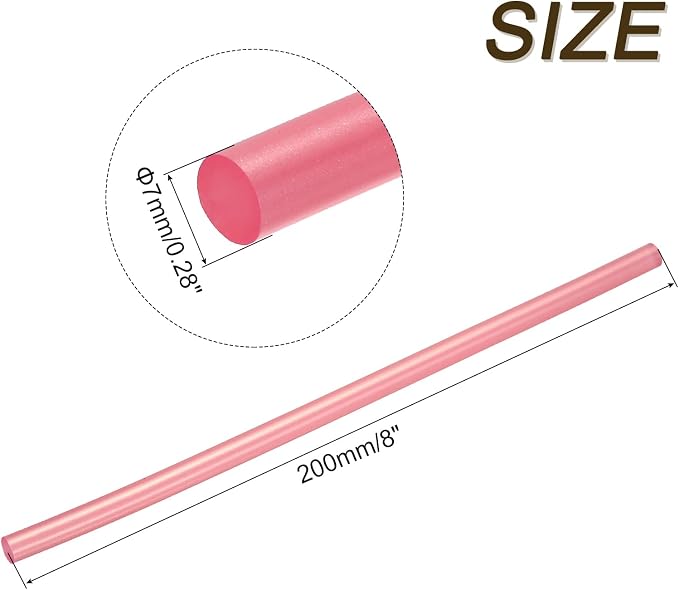 uxcell 30pcs 7mm x 200mm Mini Hot Glue Sticks
