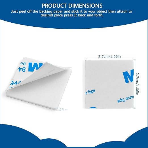 600 Pack Double Sided Foam Tape, Square Super-Sticky Double Sided Adhesive Pads