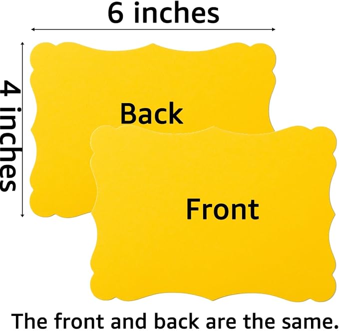 50 Pack Blank Kraft Greeting Cards, 5 Colors, 4x6IN | Thick Cardstock Paper