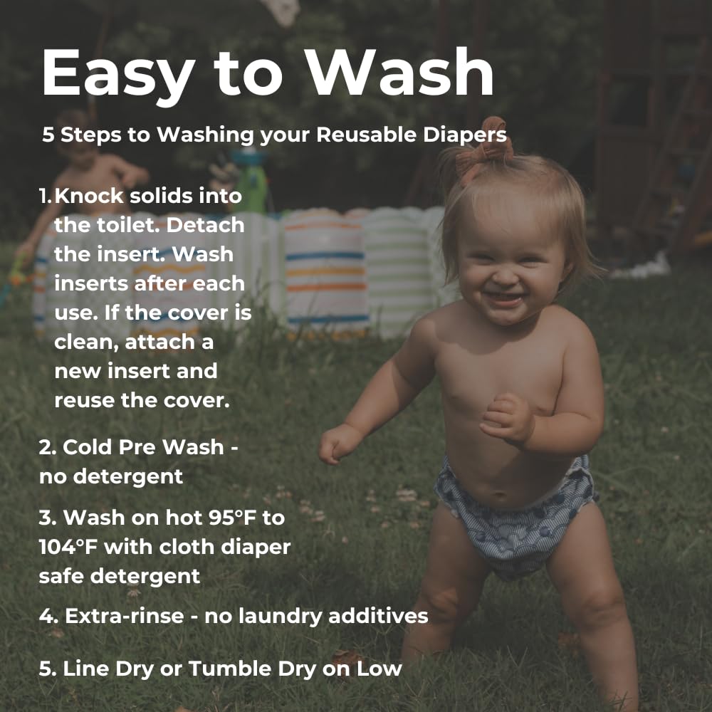 Nora's Nursery Reusable Swim Diapers and Wet Bag - One Size Fully Adjustable - Big Splash Unisex 3 Pack with Wet Bag