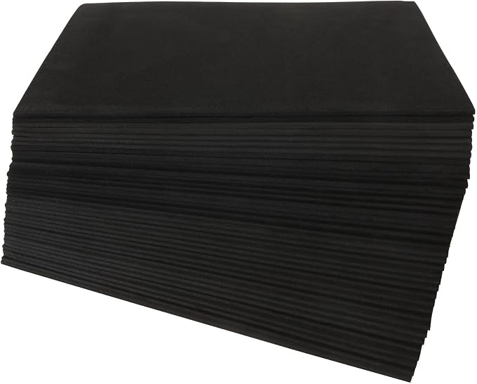 CertBuy Eva Foam Sheets 3mm, 50 Pack Black Craft Foam 3mm, 9 x 12 Inch Foam