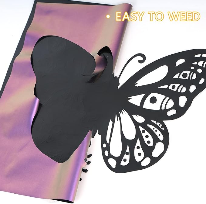 guangyintong Chameleon Heat Transfer Vinyl HTV Rolls, Changing Color HTV Vinyl