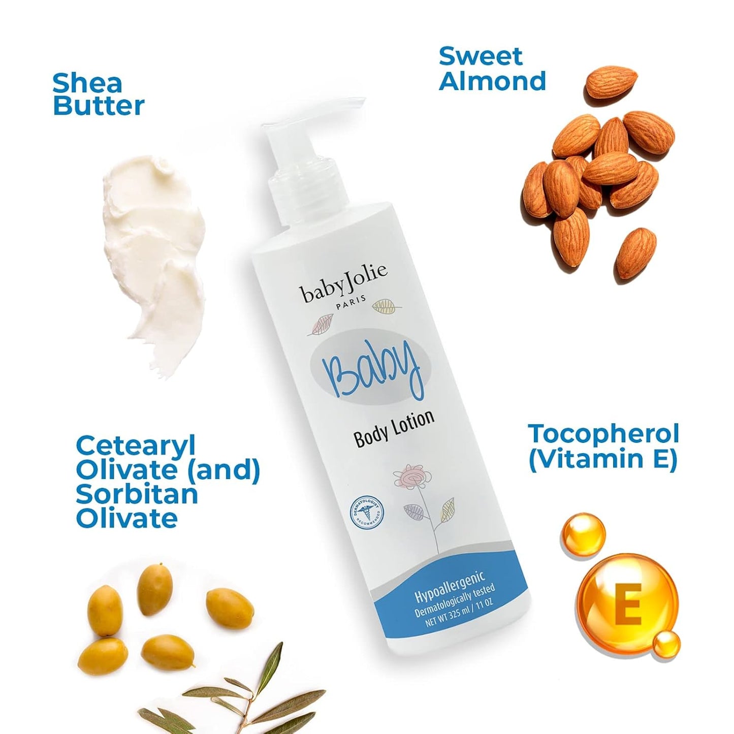 Baby Jolie Baby Bath 2 Pieces Bundle - 1 Body Lotion + 1 2 In 1 Hair And Body Wash