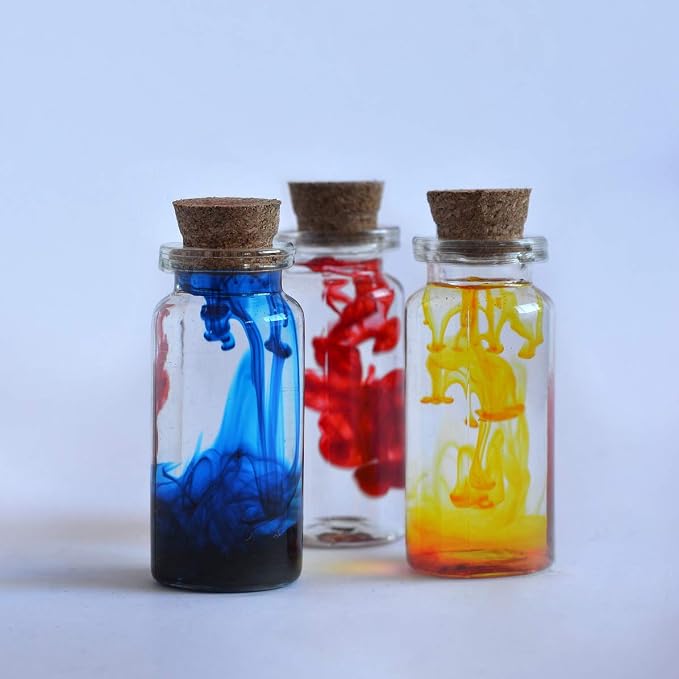 Kingrol 70 Pack 30ml Cork Stoppers Glass Bottles, Wishing Bottles