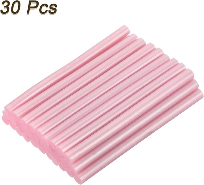 uxcell 30pcs Mini Hot Glue Gun Sticks 4-inch x 0.27-inch High Sticky Small Hot
