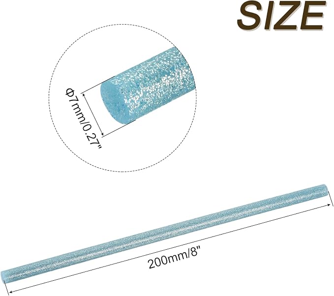uxcell 30pcs Full Size Hot Glue Gun Sticks 8-inch x 0.27-inch High Sticky Small