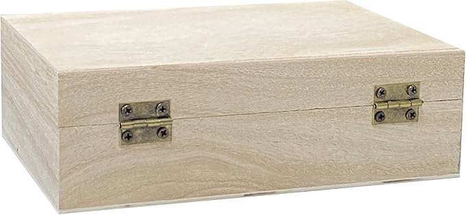 Cregugua 8 Pack 6 X 4 X 2 Inch Unfinished Wooden Box