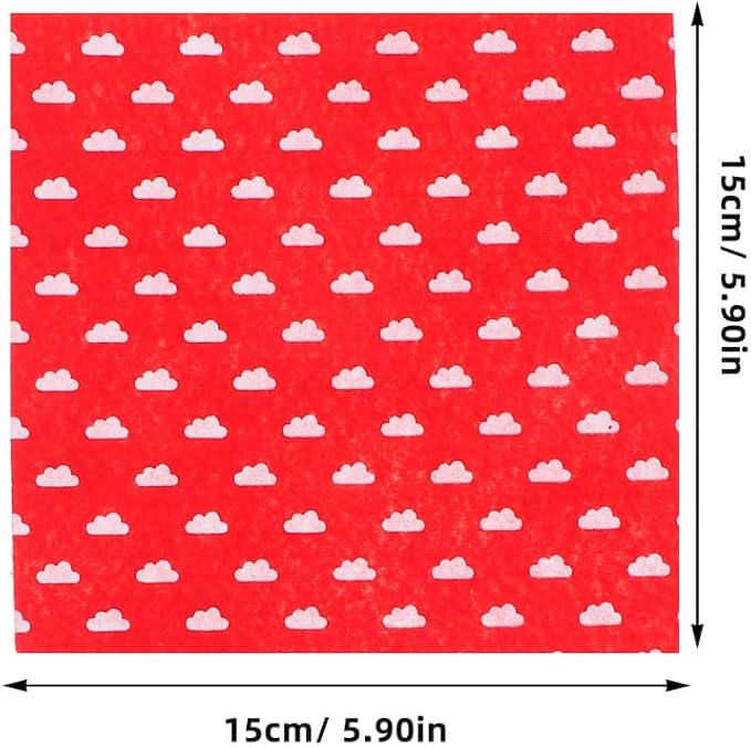 Healifty 20pcs Felt Fabric Sheets, Squares