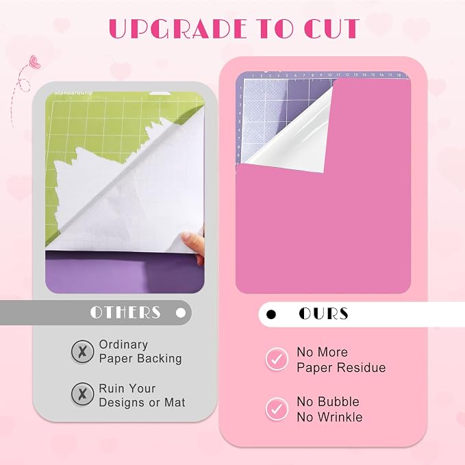 Tintnut Lavander Rose Permanent Vinyl 8 Sheets 12''x10'' Adhesive Vinyl | Solid