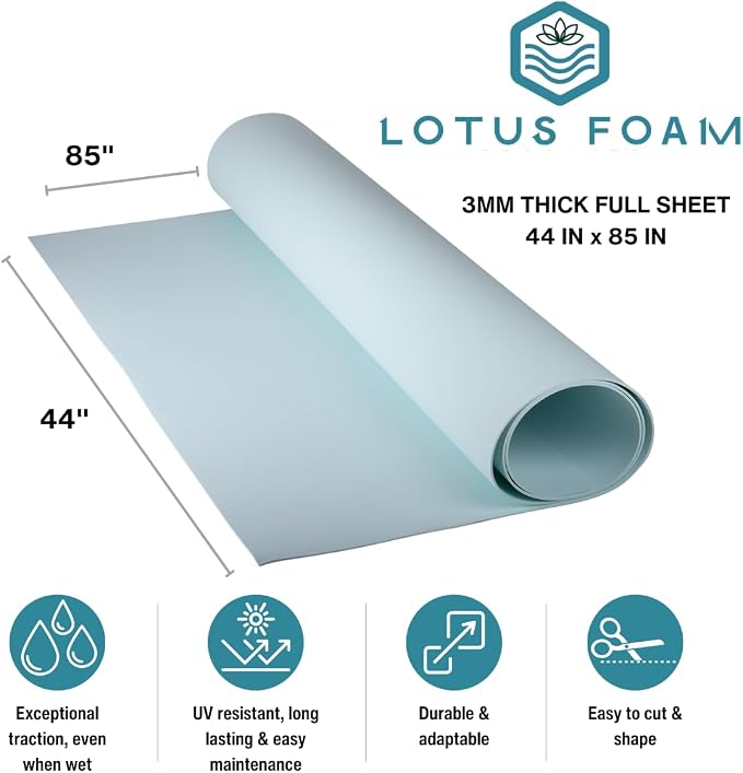 LotusFoam EVA Foam Sheet 3mm – 44"x 85" Craft Foam