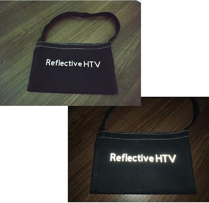 guangyintong Reflective Light Grey Heat Transfer Vinyl HTV Rolls, Light Grey