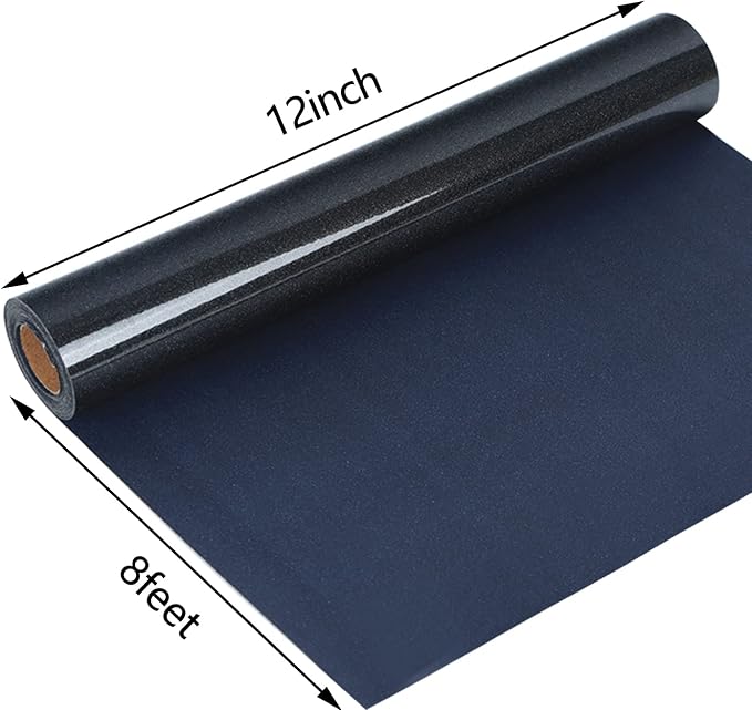 guangyintong Glitter Black Heat Transfer Vinyl HTV Rolls