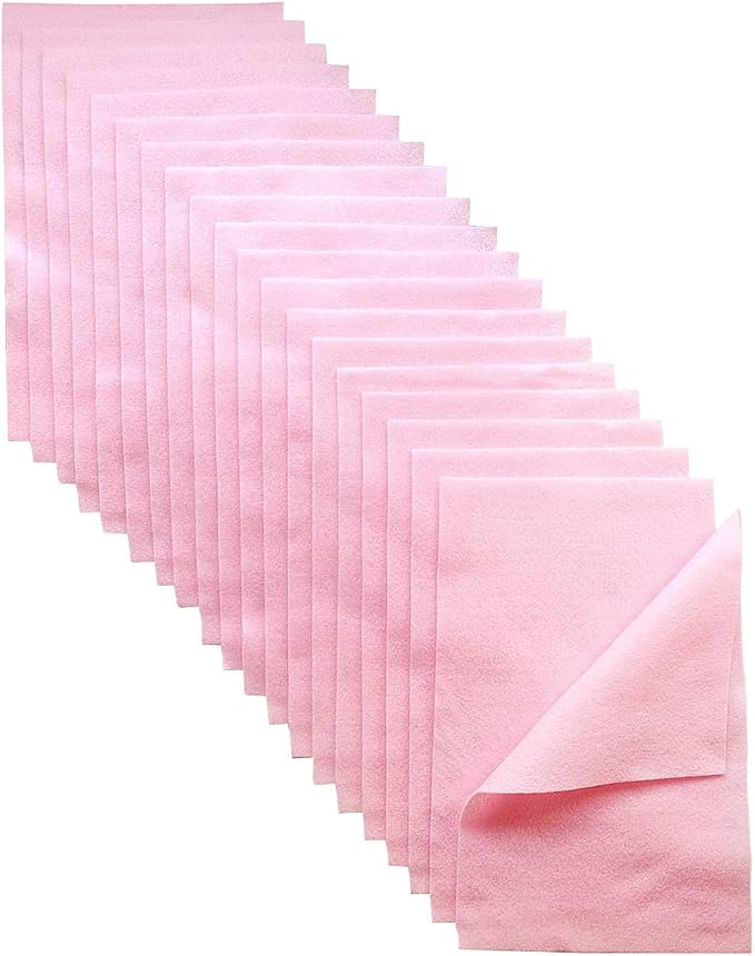 Jtnohx Color Felt, Soft Felt Sheets, 1.4mm Thick 8"x12" Handicraft Felt Fabrics
