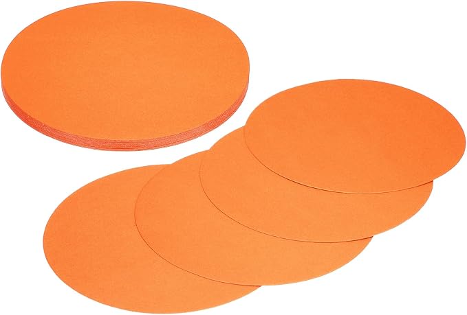 MECCANIXITY 24 Pcs Circle Card Stock, 6.7 Inch Round Cutouts Paper Thick