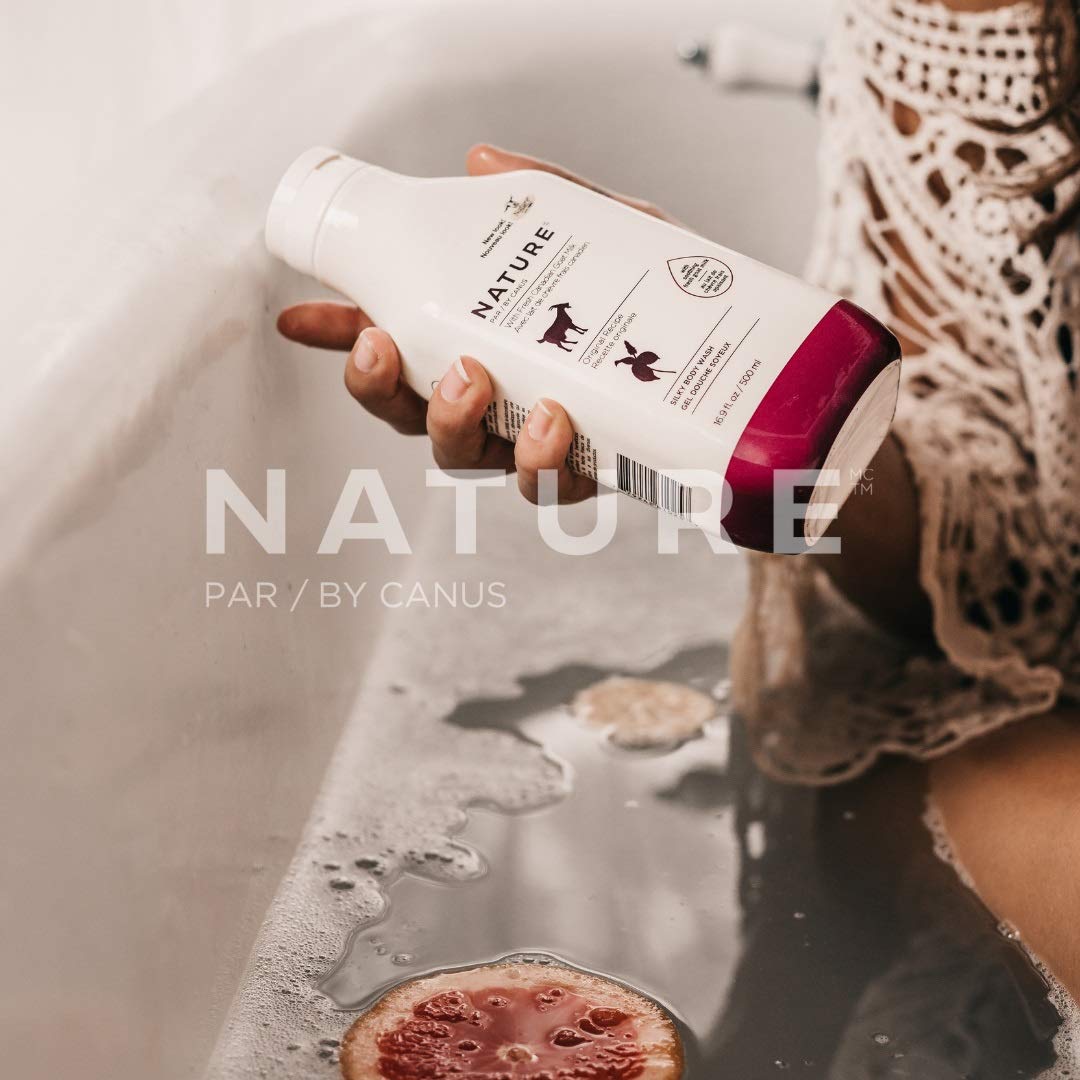 Nature by Canus, Natural Cleanser Moisturizing Body wash with Goat Milk, for Sensitive Skin,16.9 Fl Oz