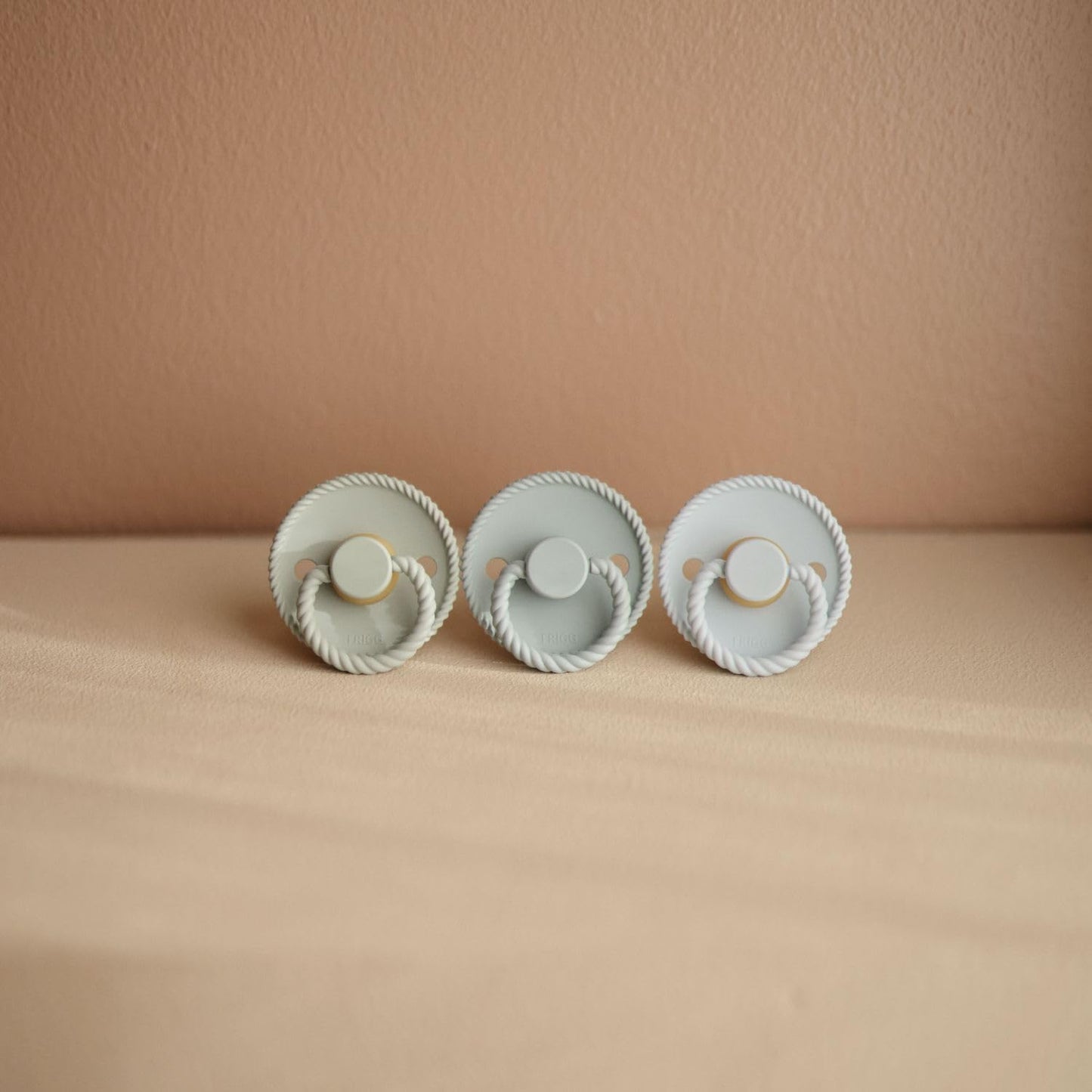 FRIGG SilkySoft Silicone Baby Pacifier 4-Pack Skyline Serenity | Made in Denmark | BPA-Free (0-6 Months)