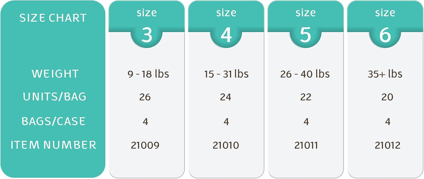 Bambo Nature Overnight Baby Diapers (Size 3 to 6), Size 5, 22 Count
