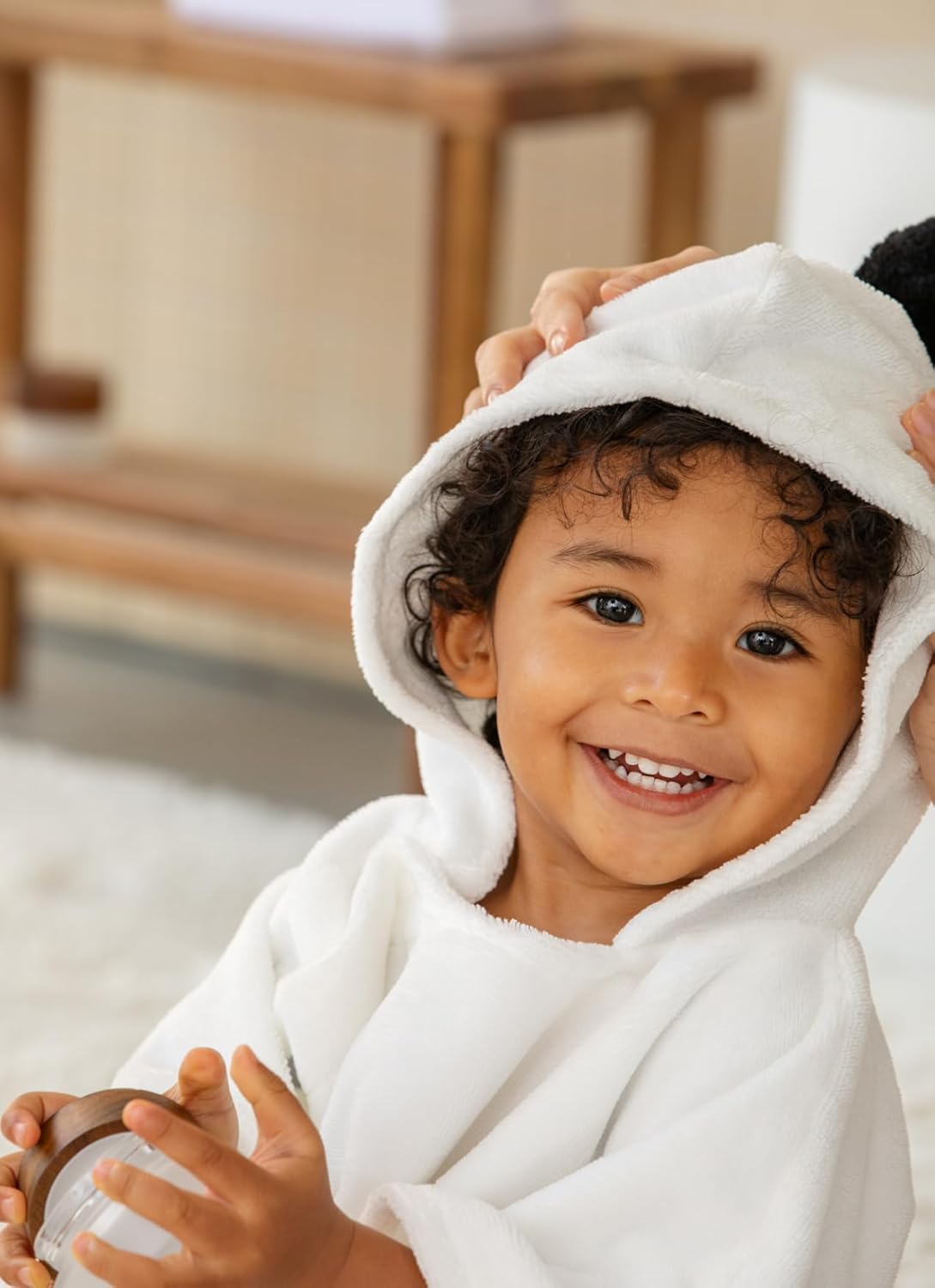 Konny Baby Hooded Towel Rayon from Bamboo Cotton Baby Bath Beach Towel Hooded Poncho, Oeko-TEX, Ultra Soft & Quick-Dry, Newborn Boys Girls Toddler (Mint, Small)