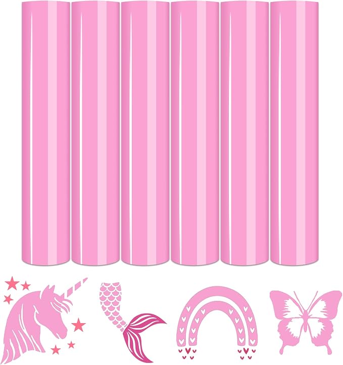 Tintnut Light Pink Heat Transfer Vinyl, easy cut & weed, stretch washable