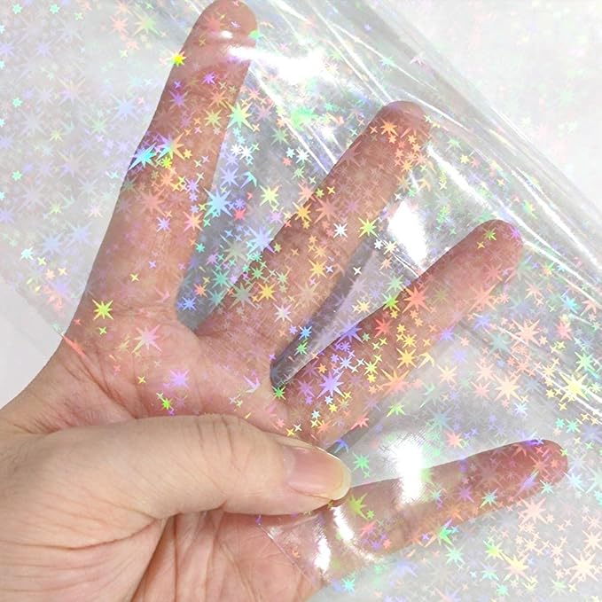 Iridescent Clear Film Laser Mirror Rainbow Transparent PVC Waterproof Vinyl