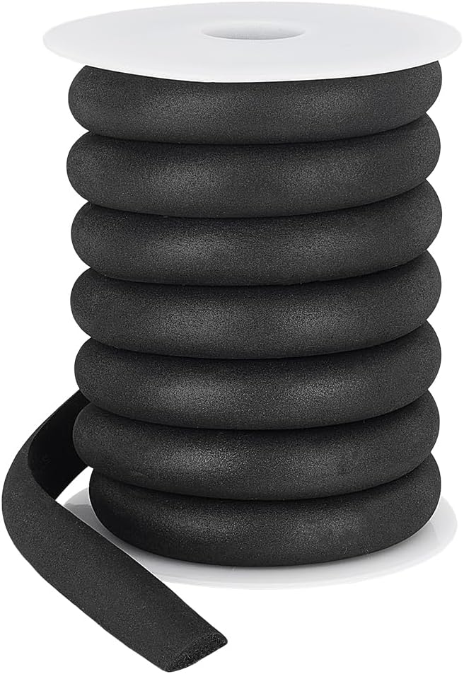BENECREAT 16.4FT Half Round EVA Foam Dowel, 0.59inch Wide Craft Foam Stick