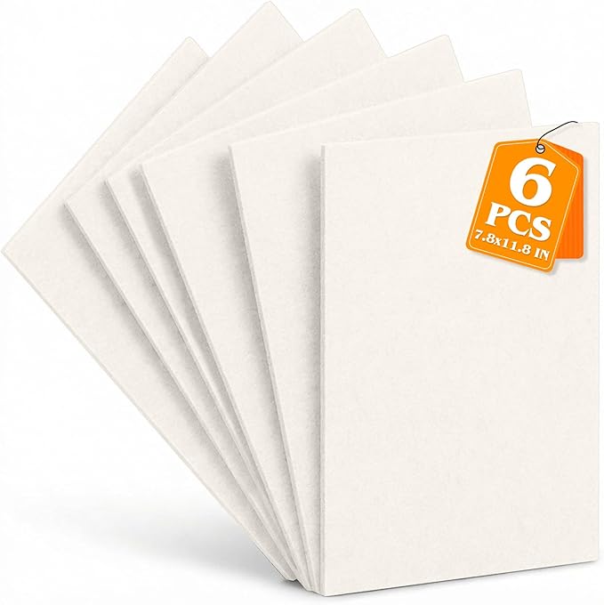 Ivory Stiff Felt Sheets 2mm Thick