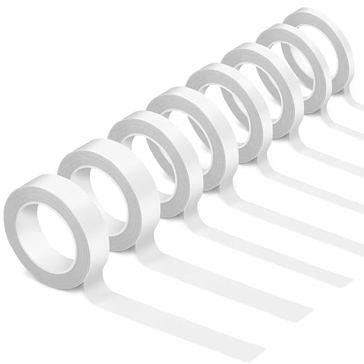 8 Roll Multi-Size Thin Double-Sided Tape
