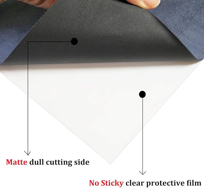Guangyintong Heat Transfer Vinyl Black HTV Rolls, Matte Surface HTV