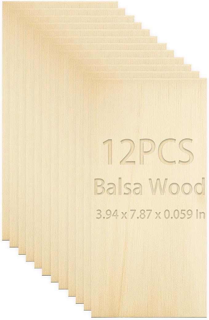 Balsa Wood Sheets 1/16" Thick