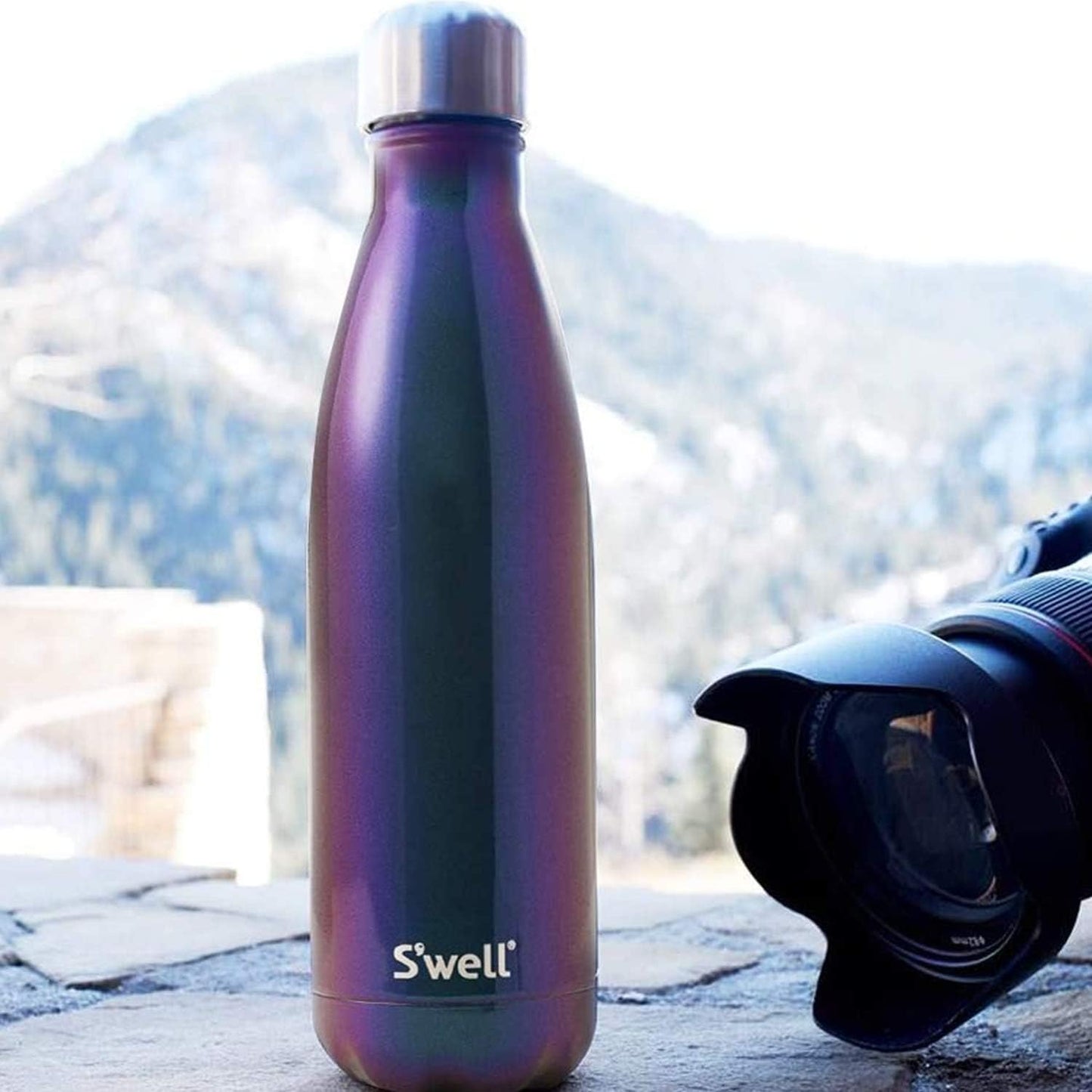 S’well Stainless Steel 17oz Water Bottle, Supernova Design, Triple-Layer Vacuum Insulation Keeps Drinks Cold 36 Hours and Hot 18 Hours, BPA Free