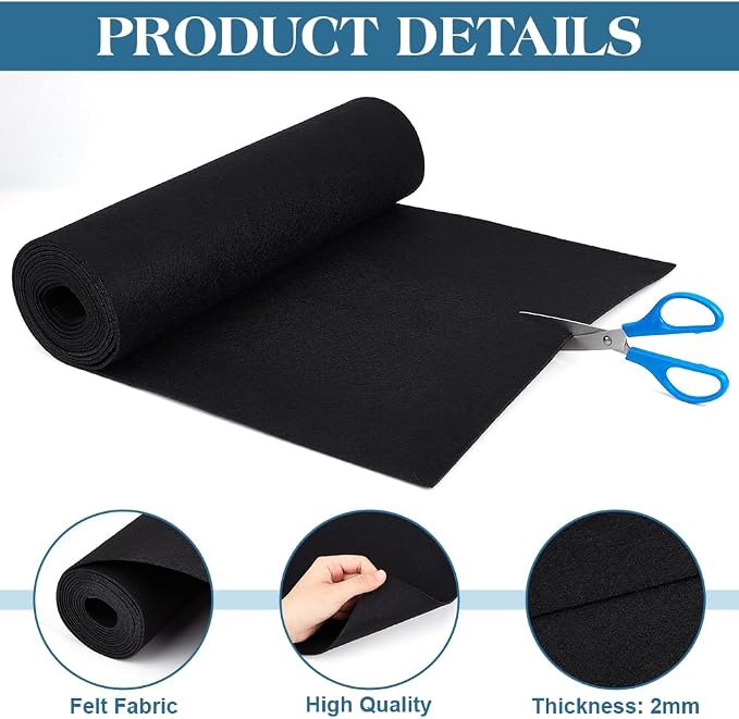 BENECREAT Felt Roll, 118x15.7inch Nonwoven Felt Roll