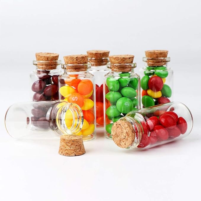 OurWarm 48PCS 25ml Clear Glass Bottles