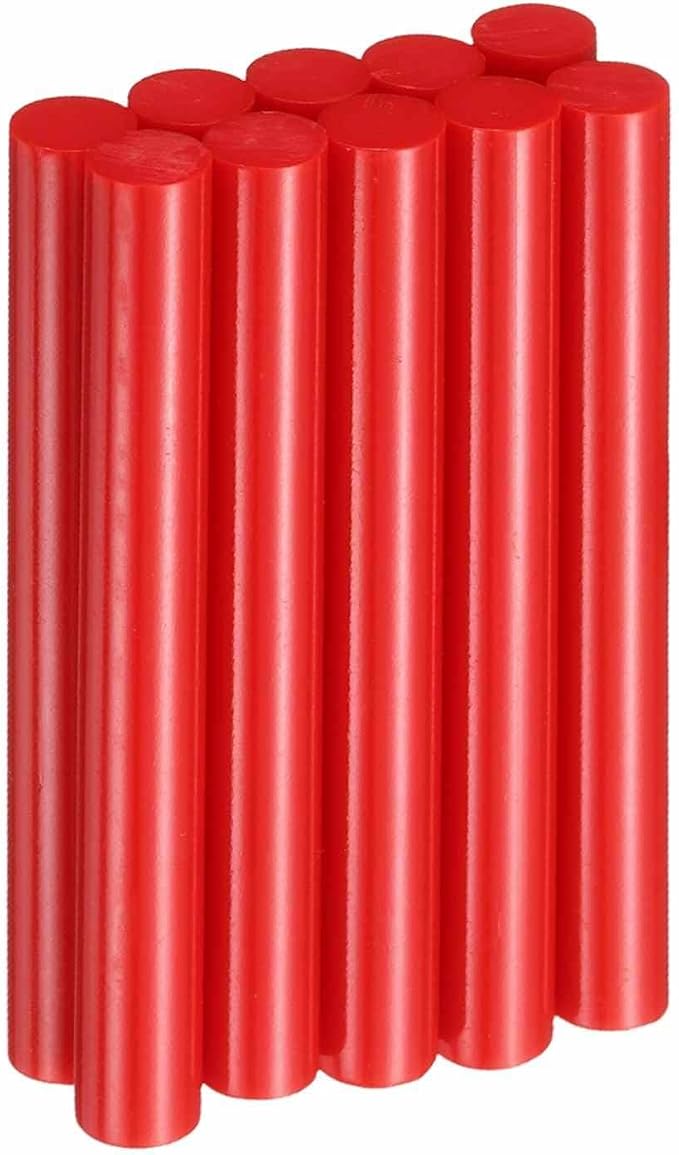 HARFINGTON 10pcs Hot Glue Sticks 0.43" Dia x 3.94" Long EVA Mini Hot Melt