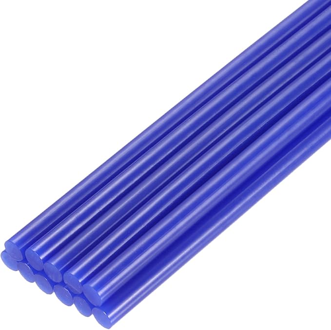 uxcell Mini Hot Glue Sticks for Glue Gun 7mm x 200mm Dark Blue 12pcs
