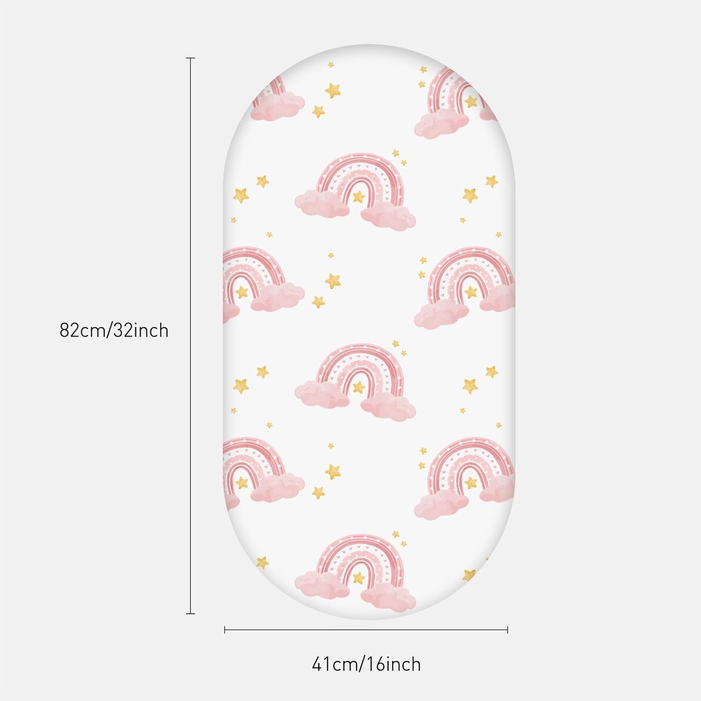 Soarwg Kids Bassinet Sheets 4 Pack, Bassinet Sheets for Baby Boy and Girl, Bassinet Sheet Neutral, Fit for Rectangle, Round, Oval, Hourglass Mattress, Flexible for Different Bassinet Pad/Mattress
