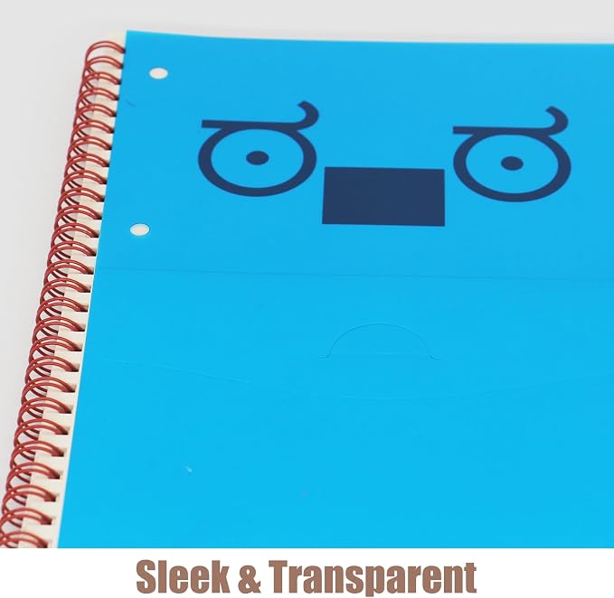 10-Pack A4 Colored PVC Flexible Plastic Sheets, 0.3mm Blue Transparent Film
