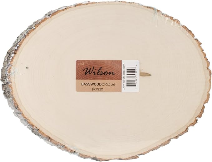 Wilson Basswood Round/Oval Plaque