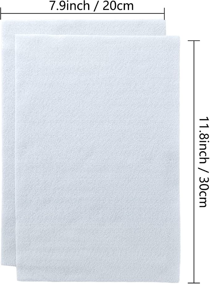 Jtnohx White Felt Fabric, Soft Felt Sheets