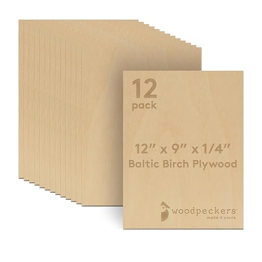 1/4 Inch Baltic Birch Plywood 6 mm B/BB Grade Craft Wood,